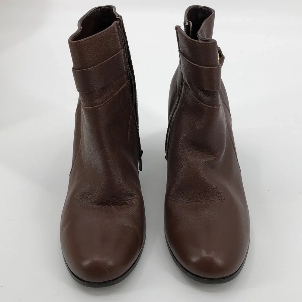 Cole Haan Signature Grand OS Booties Size 11B (H15-BR W02757 11B) Golden Buckle